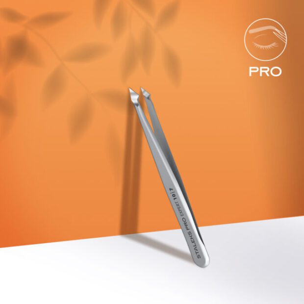 Pęseta do brwi EXPERT 10 TYPE 7 (skośna spiczasta) TE-10/7