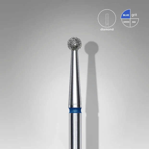 Frez diamentowy kulka niebieska EXPERT średnica 2,5 mm FA01B025