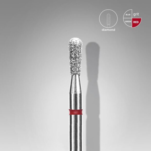 Frez diamentowy Staleks cylinder czerwony 2,3 mm / część pracująca 5 mm