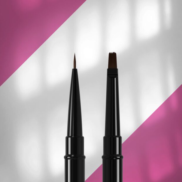 STALEKS EXPERT DWUSTRONNY PĘDZELEK DO ZDOBIEŃ I ŻELU PAZNOKCI 7MM / 7MM NBE