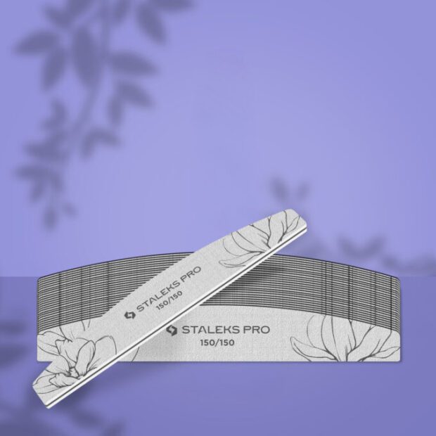 STALEKS pilnik mineralny do paznokci łódka półksiężyc EXPERT 150/150 25 szt